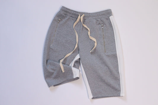 NVLTY PANELLED GREY SHORTS