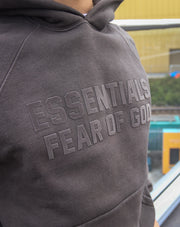 FEAR OF GOD ESSENTIALS WASHED BLACK TRACKSUIT